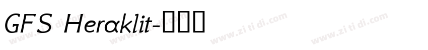 GFS Heraklit字体转换